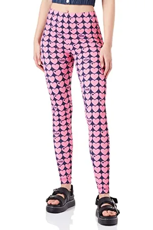 Moschino Legginsy Damskie Spodnie Casual, , M