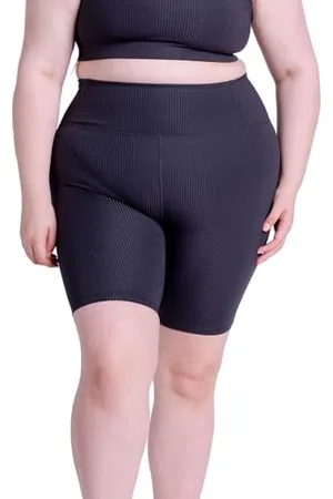 GIRLFRIEND COLLECTIVE Women’s Sports Shorts High-Rise Rib, Running Shorts with back pocket, Short Leggins, High-Waist Shorts for Running and Fitness, Gym and Cycling Shorts