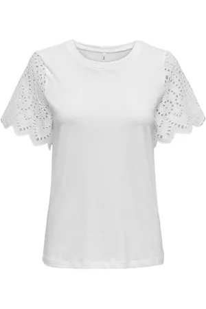 ONLY Onlebba Life S/S Lace Top Jrs Koszulka damska, , S