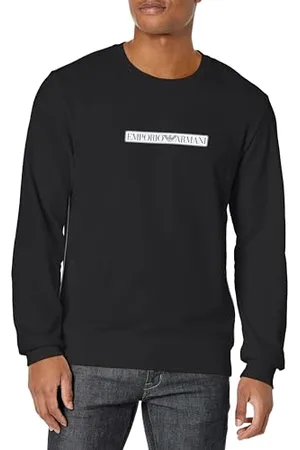 Emporio Armani Męska bluza z kapturem Brushed Terry Crew Neck, , S