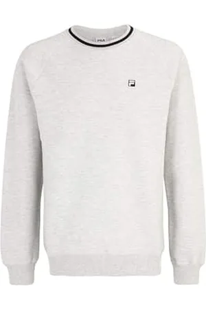 Fila Bluza męska BILECIK Raglan Crew, jasnoszary melanż, XL, , XL