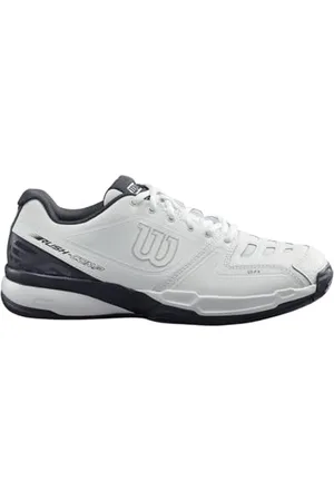 Wilson Unisex Rush Comp LTR buty tenisowe, białe/białe/ebony, 45 1/3 EU, , 45 1/3 EU