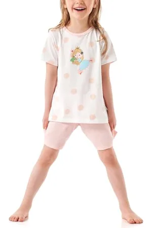 Schiesser Mädchen Schlafanzug Set Pyjama kurz - 100% Organic Bio Baumwolle - Größe 92 bis 140