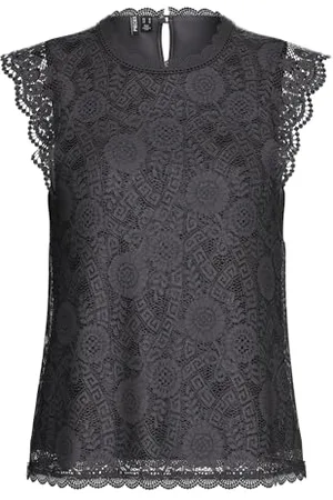 Pieces® Damska koszulka Pcolline Sl Lace Top Noos, , XS