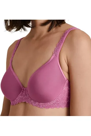 Calida Natural Comfort Lace Spacer biustonosz czerwony fioletowy, 1 sztuka, rozmiar 80C, , 80C