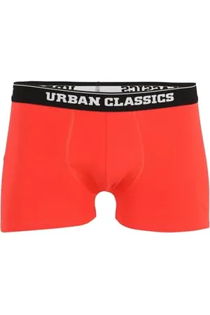 Urban classics Męskie bokserki z bawełny organicznej, 3 sztuki, bielizna z bawełny organicznej z motywem bożonarodzeniowym, rozmiar S do 5XL, , M