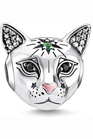 Thomas Sabo Damski koralik kot wysokiej próby 925, szterlingowe, cyrkonia