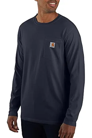 Carhartt Męski t-shirt roboczy Force Relaxed Fit Midweight z długim rękawem, , L