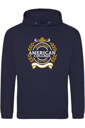 American College Bluza Sweter z nadrukiem Ciepłe ubrania Unisex Dzieci Chłopcy i Dziewczęta Casual Model ACSCW5 Navy 8ANS, , 8 lat