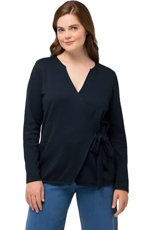 Ulla Popken Damska kurtka Wrap Jacket T-shirty, , 46-48