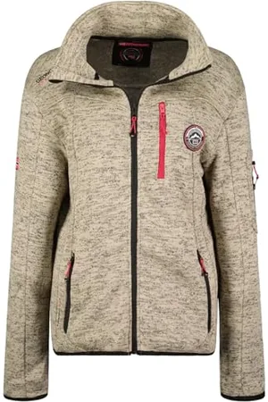 Geographical Norway Trincesse Damski ciepły polar damski z zamkiem błyskawicznym - kurtka jesienno-zimowa ciepła damska - długi rękaw sweter futrzany miękki komfort na zewnątrz ( L)