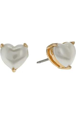 Kate Spade Heart Studs, Pearl