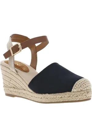 TOM TAILOR Damskie sandały klinowe 7490730001, granatowe, 41 EU, , 41 EU