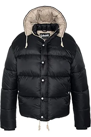 Schott NYC WESTLAKERS Kurtka z kapturem z kontrastową podszewką Schott, czarna, XXXL dla dorosłych
