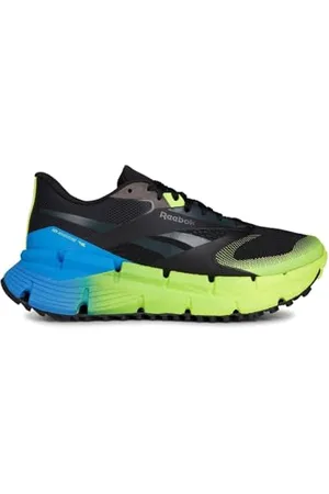 Reebok Męskie buty sportowe FLOATZIG Adventure 1, czarne/Digital Lime/Kinetic Blue, 9 UK, Czarny Cyfrowy Limonkowy Niebieski Kinetyczny, 43 EU