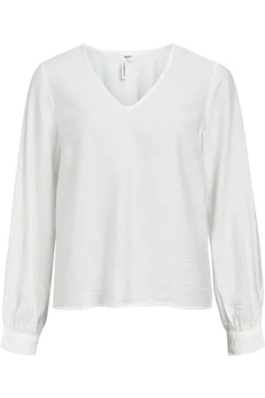 Object Damska bluzka z długim rękawem Objjacira L/S V-Neck Top Noos, , 42