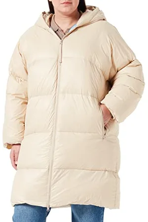 True Religion Damska bluza z kapturem NO DOWN Parka, piaskowa, standardowa