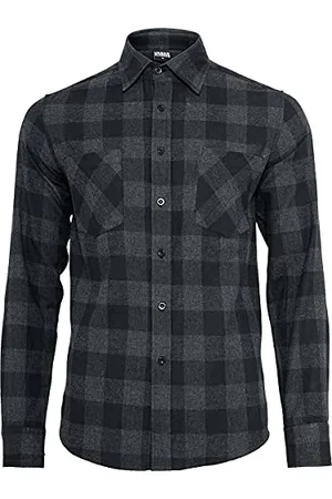 Urban classics Męska koszula flanelowa w kratę, , XL