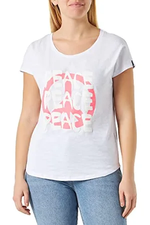True Religion Damska koszulka True Tee, biała, regularna, , XS