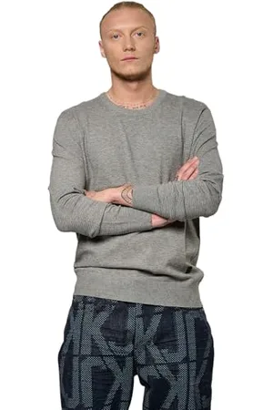 Kaporal 5 Męski sweter, regularny krój, długi rękaw, okrągły dekolt, model Vaero, kolor szary mieszany, rozmiar XL, , XL