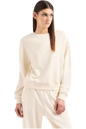 Armani Exchange Sustainable damska bluza z krótkim rękawem, prążkowane mankiety, , M
