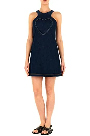 Moschino Damska sukienka bez rękawów, niebieska, rozmiar 42 (DE), , 42