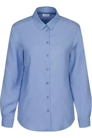 Seidensticker Bluzka damska - Fashion Bluzka - Regular Fit - Kołnierz koszulowy - Długi rękaw - 100% wiskoza, , 34