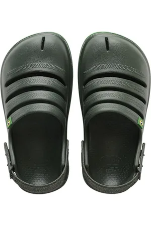 Havaianas Chłopięce klapki dziecięce unisex Brasil Sandal, zielone, 42 EU, , 9 UK Child