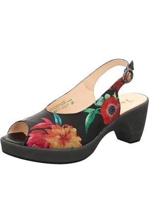 Think! Damskie sandały Zeppa_3-000754 zrównoważone sandały typu slingback, 9000 czarne, rozmiar 39 EU, 9000 czarny, 39 eu
