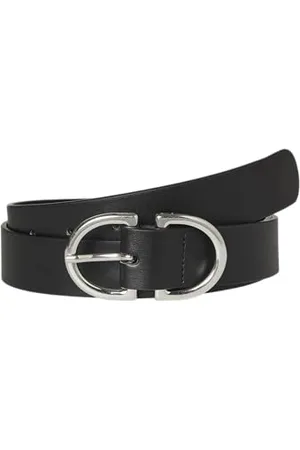 VERO MODA VMSARA Coated Belt NOOS pasek syntetyczny, czarny/detal: srebrny, 80, , 80
