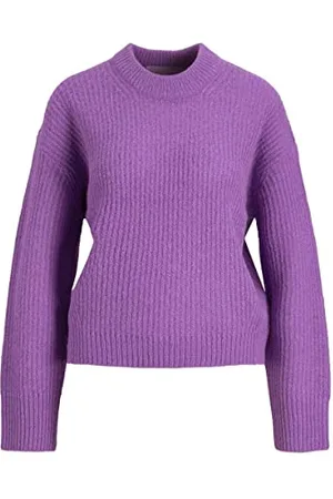 JACK & JONES Damski dekolt JJXX JXEMBER LS Fluffy Crew Noos, , L
