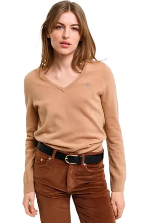 GANT Extrafine Lambswool dekolt w serek, , XL