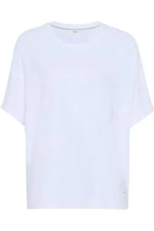 Brax Damski styl Charlene Jaquard Flower okrągły dekolt krótki rękaw t-shirt, , 40