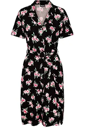 Pieces® Damska sukienka midi Pcolivia Ss Dress Noos Bc, , L