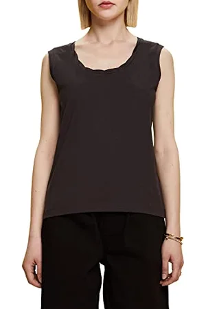 ESPRIT Tank top z wycięciem w stylu Twist, antracytowy, L