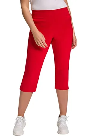 Ulla Popken Damskie spodnie Bengalin-Capri, , 33W / 32L