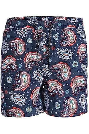 JACK & JONES Jpstfiji Jjswim Paisley męskie szorty kąpielowe, , M