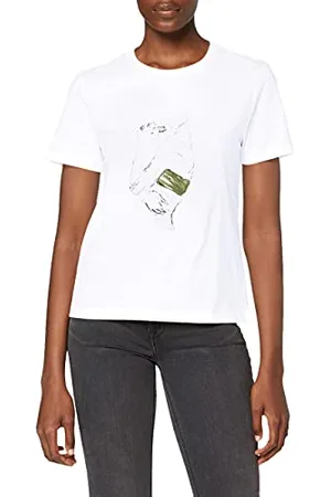 NA-KD Damski t-shirt z nadrukiem, , L