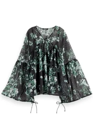 Scotch&Soda Damska koszulka z nadrukiem Fil Coupe, , 38