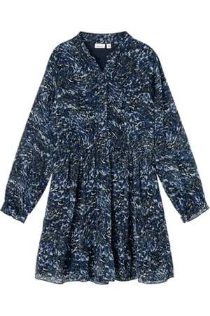 NAME IT Dziewczęca Nkfolinku Ls Dress sukienka bluzkowa, , 122
