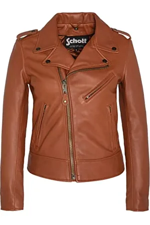 Schott NYC LCW1601D Kurtka, Koniak, XS Kobiety, , XS