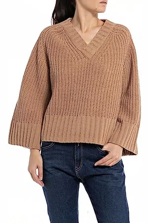 Replay Sweter damski z krótkim rękawem, , XS