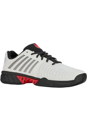 K-Swiss Męskie buty tenisowe Express Light 3, Bright White/Stretch Limo/High Risk Red, 42 EU, , 42 EU