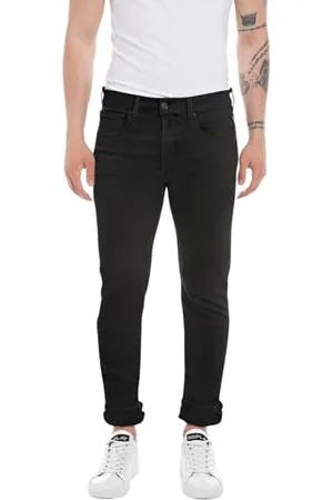 Replay Męskie dżinsy Straight Fit Grover Forever Dark Collection, , 29W / 32L