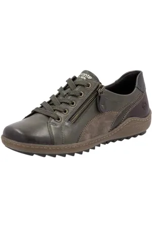 Remonte Damskie sznurówki R1439, zielone, rozmiar 37 EU, , 37 eu