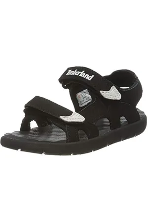 Timberland Dziecięce sandały uniseks Perkins Row 2-strap (Toddler), czarny - - 24 EU
