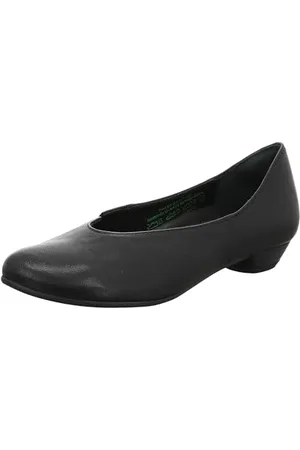 Think! Damen GRACE chromfrei gegerbte nachhaltige Halbschuhe, SCHWARZ 0000