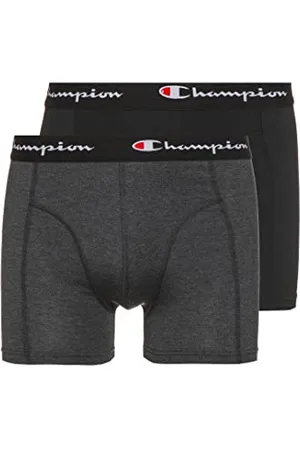 Champion Męskie spodenki retro (2 sztuki), Czarny i ciemnoszary melanż, S
