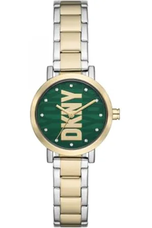 DKNY Soho zegarek dla kobiet, mechanizm kwarcowy z paskiem ze stopu, stali szlachetnej, skóry lub silikonu, , 28MM