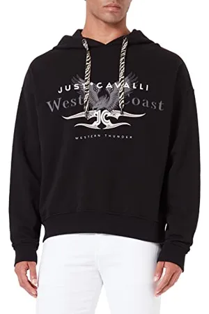 Roberto Cavalli Bluza męska, 900 czarna, XXL